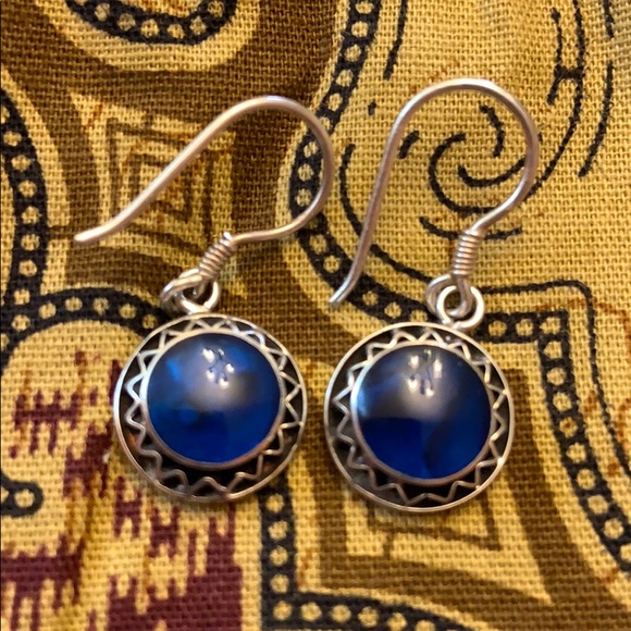 Sterling Abalone Earrings - Picture 3 of 10